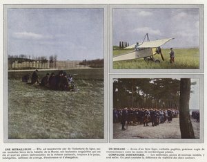 Ett maskingevär, en moran, infanterikompani