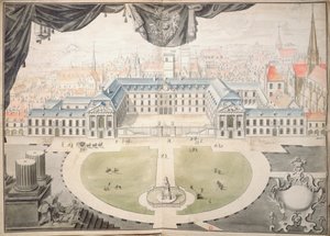 Projekt för restaurering av hertigarnas palats av Bourgogne i Dijon, 1698 av Jules Hardouin Mansart