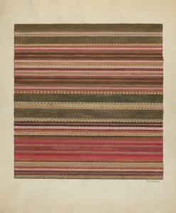 Handvävd matta, ca. 1936. av Jules Lefevere