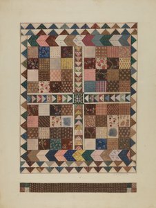 Patchwork Crib Quilt, 19351942. av Jules Lefevere