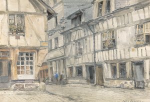 Utsikt över Rue de Lamitie av Jules Lessore