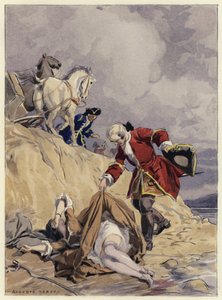 Illustration till Casanovas memoarer (färglitografi) av Jules Marie Auguste Leroux