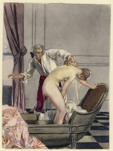 Illustration till Casanovas memoarer (färglitografi)