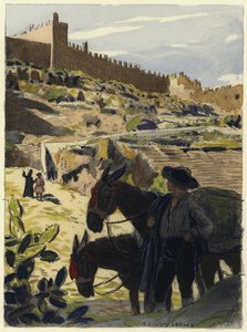 Illustration till Casanovas memoarer (färglitografi) av Jules Marie Auguste Leroux