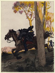 Illustration till Casanovas memoarer (färglitografi) av Jules Marie Auguste Leroux