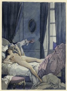 Illustration till Casanovas memoarer (färglitografi)