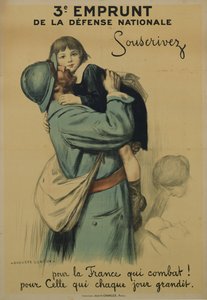 "Anmäl dig till det kämpande Frankrike, som blir större för varje dag", värvningsaffisch från det nationella försvaret av Jules Marie Auguste Leroux