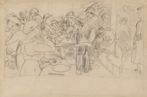 Café? Scen av Jules Pascin