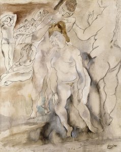 Frisören, 1924 av Jules Pascin
