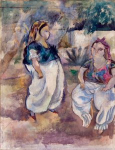 tunisiska kvinnor av Jules Pascin