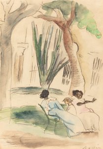 Nannies med ett barn av Jules Pascin