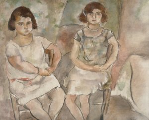 Rosette och Nana, 1925 av Jules Pascin