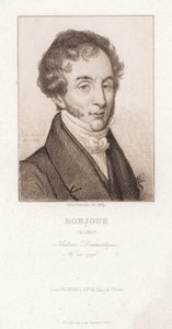 Casimir Bonjour, fransk dramatiker (gravyr) av Jules Porreau