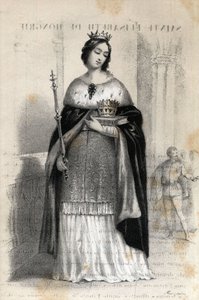 Porträtt av Sankta Elizabeth av Ungern (1207 - 1231)