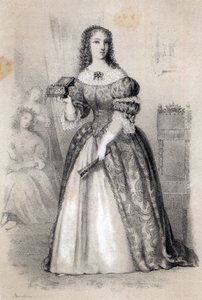 Porträtt av Anne Marie de La Tremoille, prinsessan av Ursins (1642-1722)