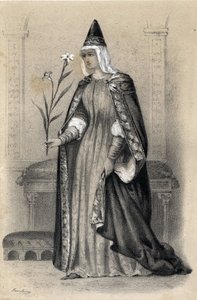 Porträtt av grevinnan Mathilde av Toscana, känd som Canossa
