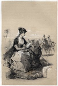 Porträtt av Lady Mary (Marie) Wortley Montagu (Wortley-Montagu) (26 maj 1689 - 21 augusti 1762), brittisk författare.