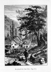 Vännen Fritz egendom - i "Vännen Fritz", av Erckmann-Chatrian, ill. av Théophile Schuler