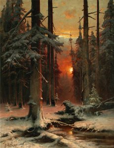 Snö i skogen, 1885