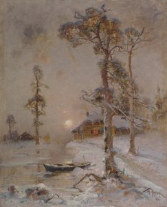 Vintersolnedgång, 1900