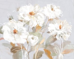 Abstrakta vita blommor