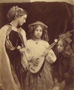 En grupp kringvandrande musiker av Julia Margaret Cameron