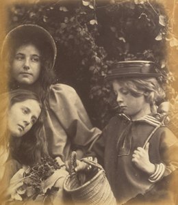 Elizabeth Keown, Kate Keown och Freddy Gould av Julia Margaret Cameron