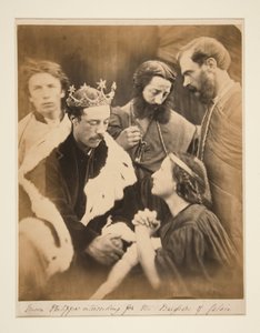 Drottning Philippa vädjar för borgarna i Calais av Julia Margaret Cameron