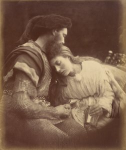 Sir Lancelot och drottning Guinevere skiljs åt av Julia Margaret Cameron