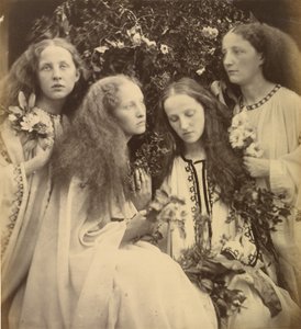 Flickornas rosenknoppsträdgård av Julia Margaret Cameron