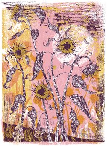 son sine sole iris, 2016 (screentryck) av julia McKenzie