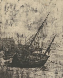Båtar vid Peel—Isle of Man av Julian Alden Weir