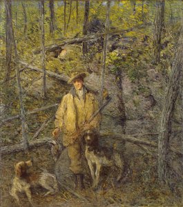 Jägare och hundar, 1912.
