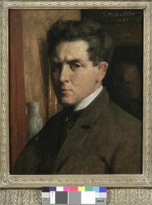 Självporträtt, 1886 av Julian Alden Weir