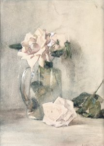 Study of Roses (wc på papper) av Julian Alden Weir