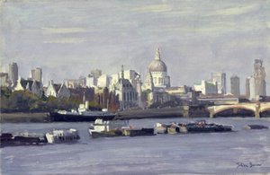 St. Pauls från Bankside av Julian Barrow