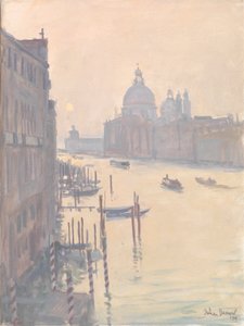 Soluppgång från Accademia Bridge, 2009 av Julian Barrow