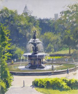 Bethesda-fontänen, Central Park, 1996 av Julian Barrow