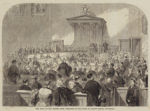 The Trial of the British Bank Directors in the Court of Queens Bench, Guildhall  av Julian Portch