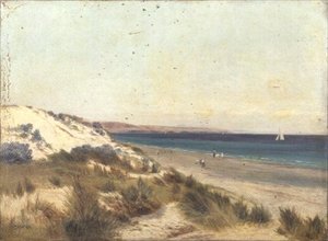 Glenelg Beach, södra Australien