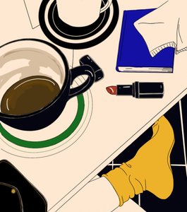 En avslappnad kaffestund