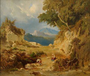 Italienskt landskap av Julie Wilhelmine Hagen Schwarz
