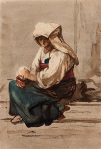 Italiensk kvinna av Julie Wilhelmine Hagen Schwarz