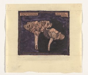 svamp oktober (titel på objekt) av Julie de Graag (signed by artist)