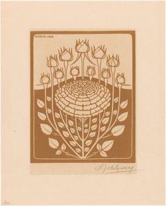 rosenbuske av Julie de Graag (signed by artist)