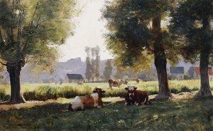 Äng vid Arques-la Bataille, Normandie, av Julien Dupre