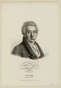 Kungliga institutet i Frankrike, 4:e klassen. (Måleri.) David, (Jacques-Louis.) Född i Paris den 30 augusti 1749, invald 1796. av Julien Leopold Boilly