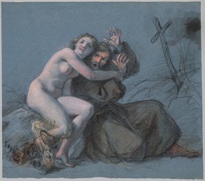 Frestelsen av Sankt Antonius av Julien Leopold Boilly