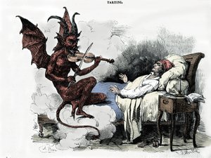 Kompositören Giuseppe Tartinis (1692-1770) dröm: i sin "Sonata des trilles du Diable" (Sonata för violin i g-moll) drömmer tonsättaren att han sluter en pakt med djävulen för hans själs pris, han anförtror honom med sin fiol och djävulen spelar