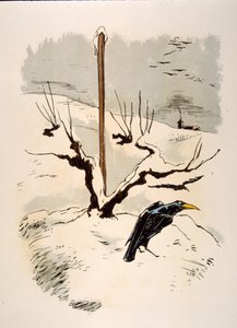 Humoristisk vinillustration 1946. Illustration av Julien Pavil av Julien Pavil